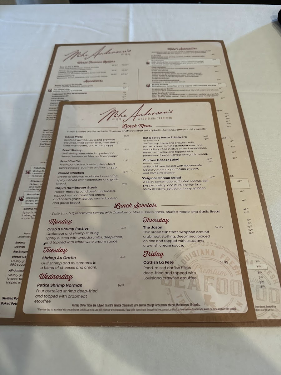 Mike Anderson's - Gonzales Menu - Image 6